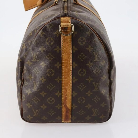 LOUIS VUITTON Monogram Keepall Bandouliere 55 Boston Bag M41414 LV Auth 145385 - Picture 6 of 16
